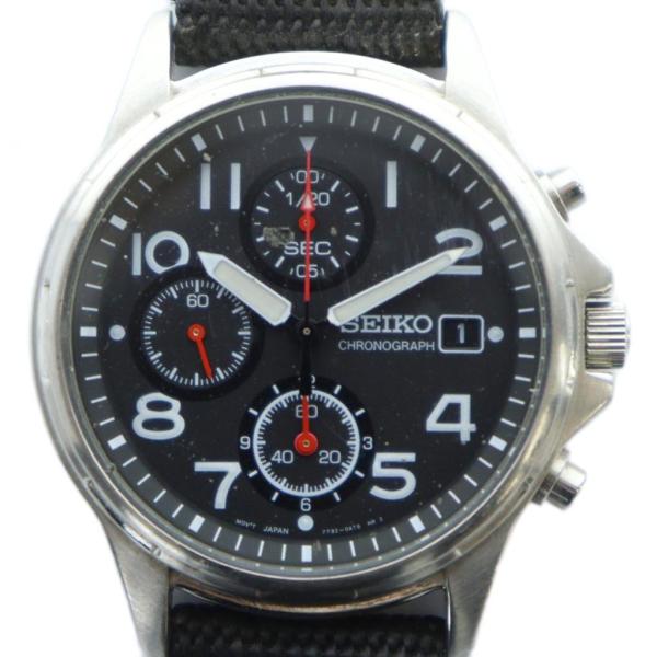 セイコー SEIKO 7T92-0880 腕時計 ウォッチ クォーツ クロノグラフ