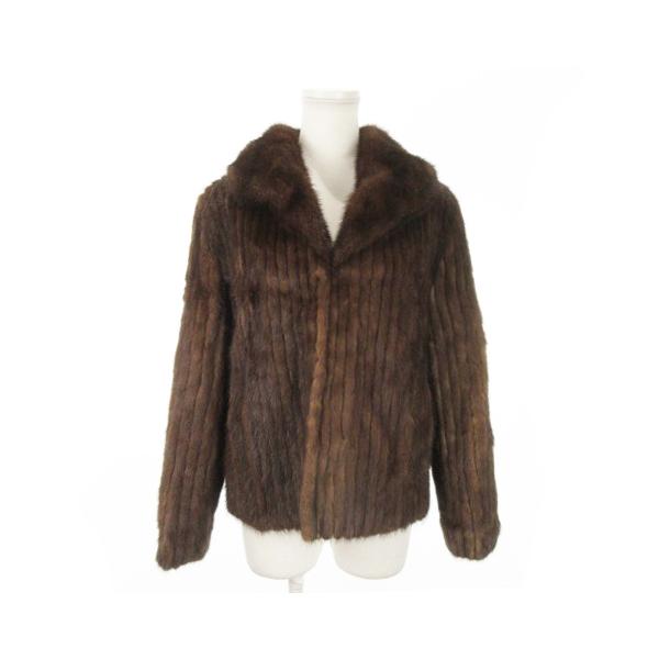 【中古】グレース GRACE ファーコート ショート丈 ミンク 毛皮 11 茶 ブラウン /AO11 ■GY18 レディース グレース GRACE ファーコート ショート丈 ミンク 毛皮 11 茶 ブラウン