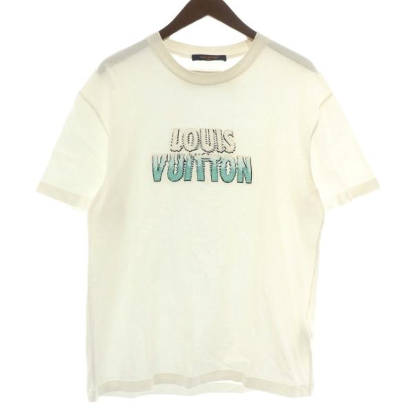 【美品】ルイヴィトン 23AW ビーズエンブロイダードコットン Tシャツ 即完売 LOUIS VUITTON ルイヴィトン 23AW エンブロイダード ビーズ Tシャツ