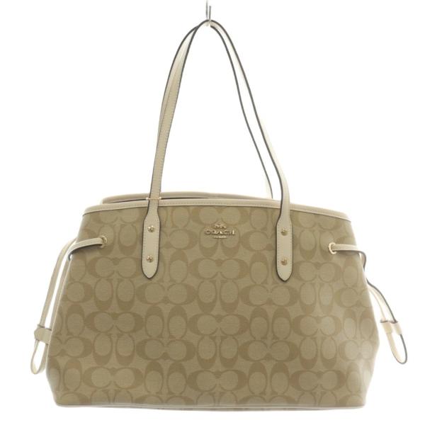 COACH（コーチ） トートバッグ ハンド PVC レザー シグネチャー 総柄