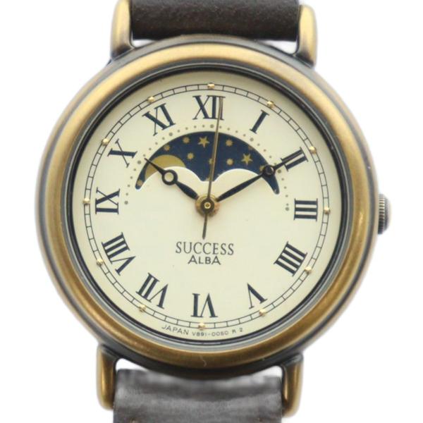 【稼動】セイコー アルバ サクセス ムーンフェイズ V891-0050 腕時計 セイコー SEIKO アルバ ALBA V891-0050 腕時計 ウォッチ クォーツ