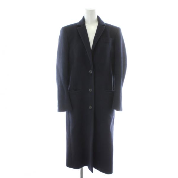 GUCCI（グッチ） チェスターコート ウール 42 ネイビー 紺色 シングル