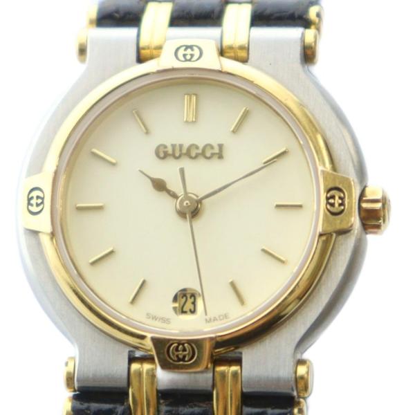 GUCCI（グッチ） GUCCI 9000L 腕時計 ウォッチ クォーツ ロゴ レザー