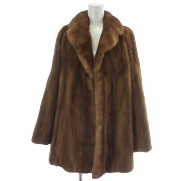 3818 美品 Palody パロディ ミンク 本毛皮 ファーコート MINK PALODY ファーコート ジャケット ミンクファー 毛皮 ブラウン ミドル