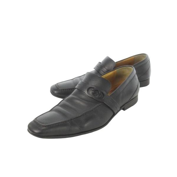 GUCCI（グッチ） ローファー スリッポン レザー 革 インターロッキング