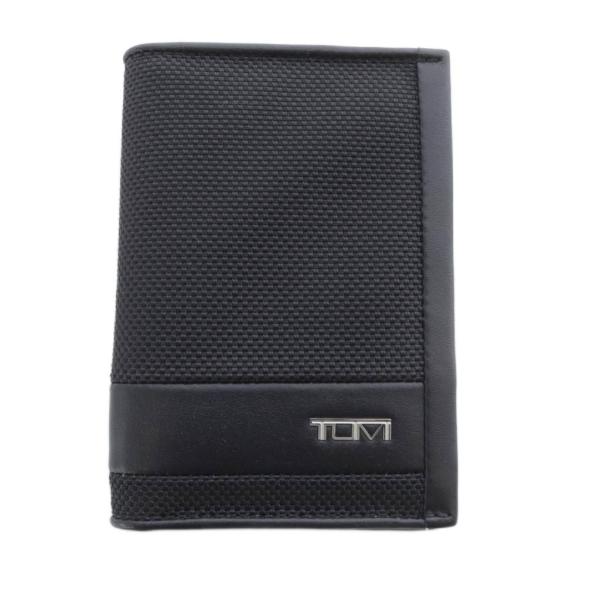 TUMI（トゥミ） カードケース ロゴ 黒 ブラック /SR □GY18 メンズ