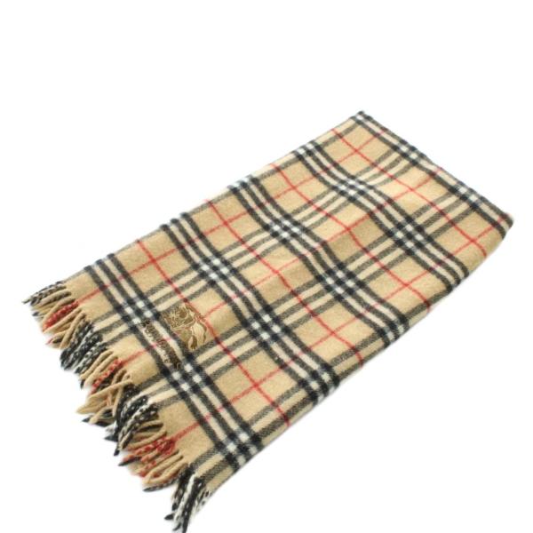 バーバリーズ Burberrys ひざ掛け ウール ベージュ ノバチェック