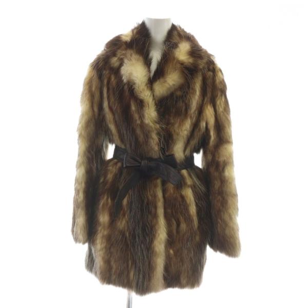 ムーンバット ファー Moonbat fur 毛皮コート フォックスファー ミドル