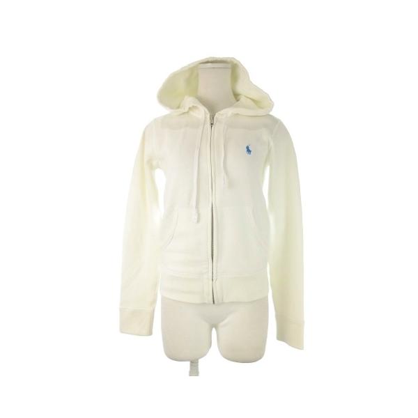 ポロ ラルフローレン POLO RALPH LAUREN ジップアップパーカー XS 白