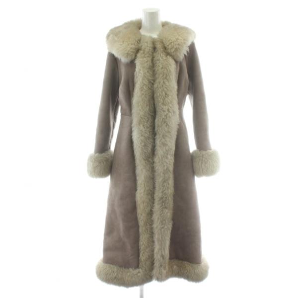 カナダ製 Caribou Clothes ムートンコート ロング シープスキン 10