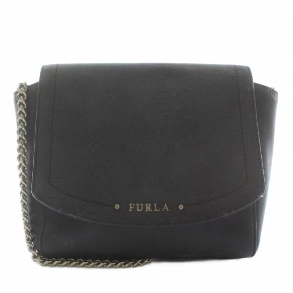 FURLA（フルラ） ショルダーバッグ レザー マグネット ロゴ ゴールド