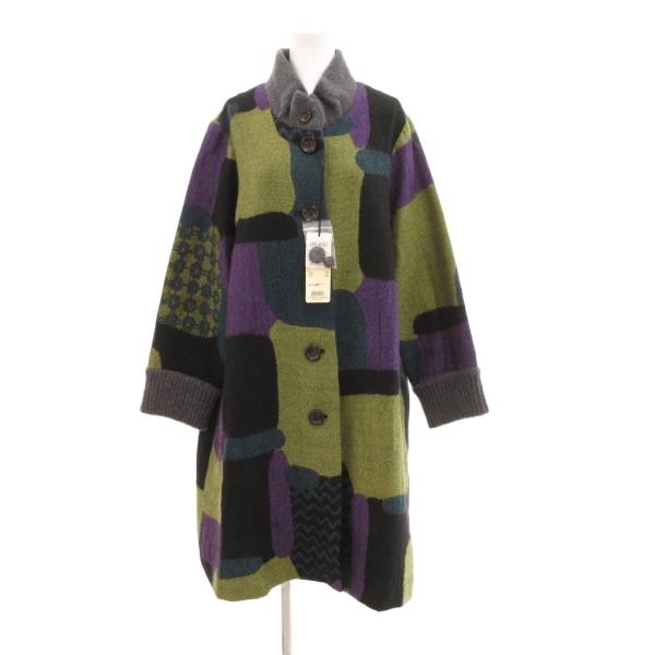 未使用品 エムアンドキョウコ M&KYOKO タグ付き スタンドカラーコート