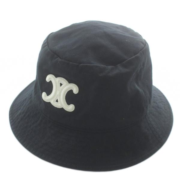 CELINE（セリーヌ） トリオンフ バケットハット バケハ 帽子 ロゴ 刺繍