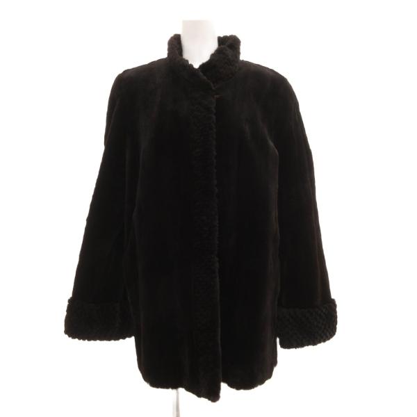 EMBA エンバ ファーコート 毛皮 シェアードミンク 11 ダークブラウン