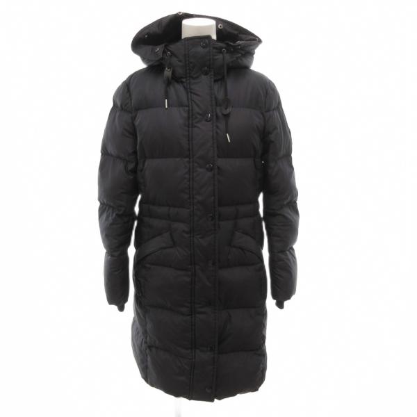 COACH（コーチ） ダウンコート XS 黒 ブラック フード付 スタンド