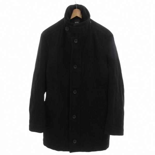 ヒューゴボス HUGO BOSS スタンドカラーコート カシミヤ混 ウール 48