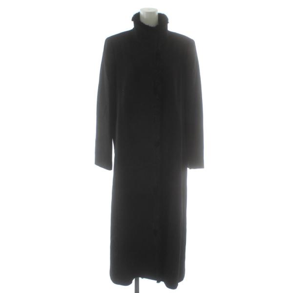 ロリッティ LORITTI ロングコート カシミア ミンク 毛皮 襟ファー