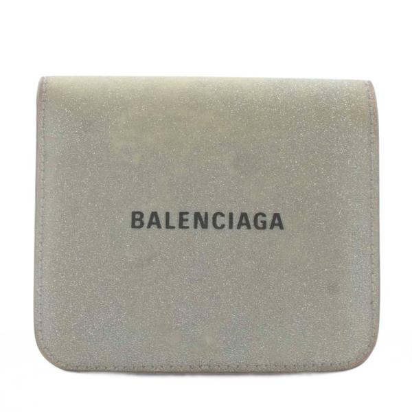 BALENCIAGA（バレンシアガ） 財布 二つ折り レザー グリッター ラメ