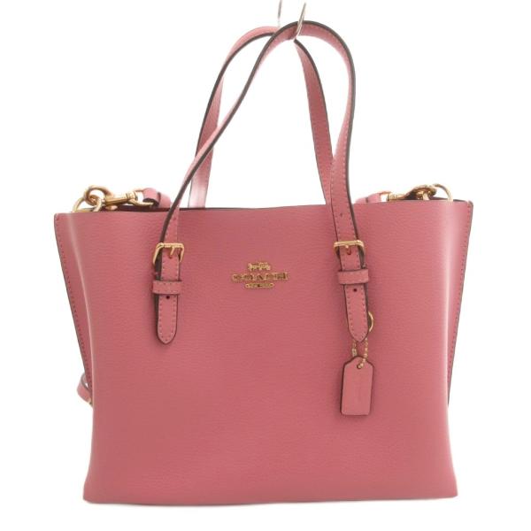 COACH（コーチ） ハンドバッグ ショルダー 2way レザー ロゴ ピンク
