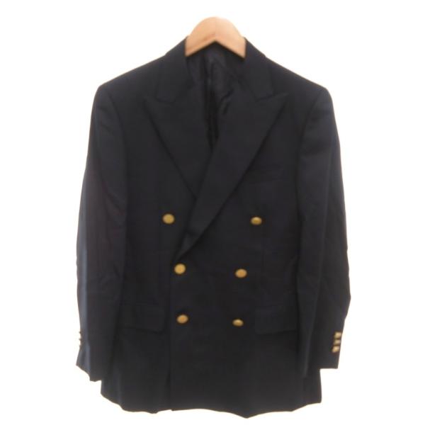 BURBERRY LONDON テーラードジャケット ブレザー カシミヤ混 紺ブレ