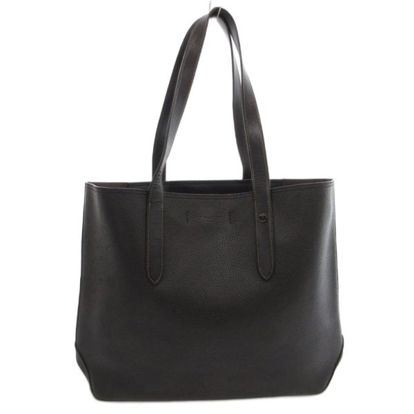 COACH（コーチ） トートバッグ 手提げ レザー ロゴ 黒 ブラック C0240