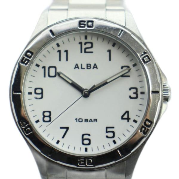 セイコー SEIKO アルバ ALBA VJ21-KNF0 腕時計 ウォッチ クォーツ 白