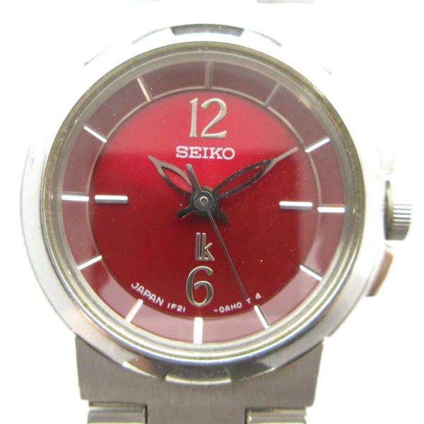 セイコー 1F21-0AC0 lk ルキア 腕時計 ウォッチ クォーツ 赤文字盤 セイコー SEIKO 1F21-0AC0 lk ルキア 腕時計 ウォッチ クォーツ 赤文字