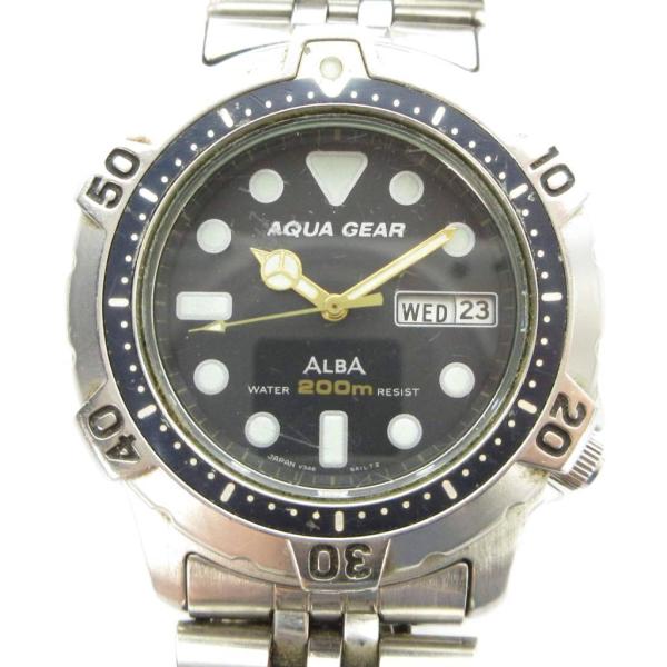 セイコー SEIKO ALBA アルバ AQUA GEAR V346-6A10 腕時計 ウォッチ