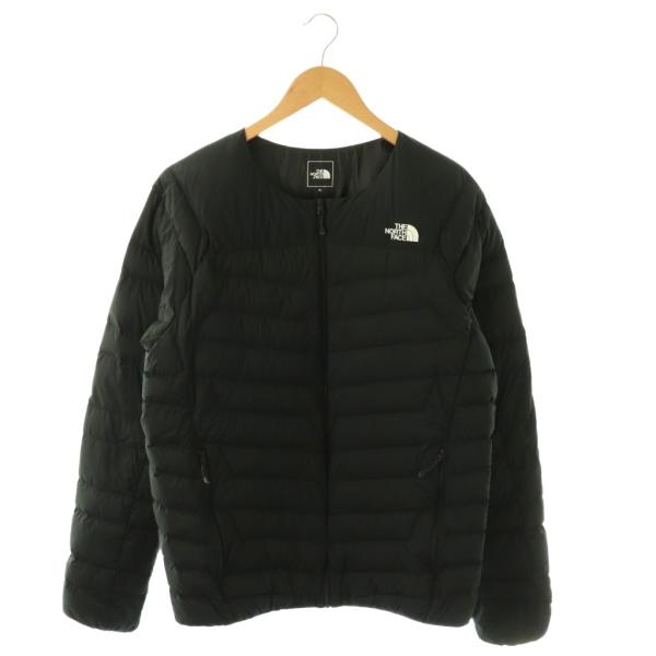 ザノースフェイス THE NORTH FACE ダウンジャケット サンダーラウンドネックジャケット ナイロン ロゴ XL 黒 ブラック /SS ■OS メンズ