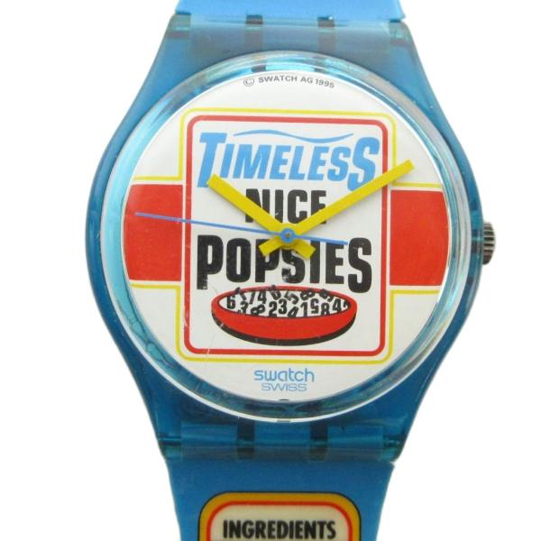 スウォッチ SWATCH ジャンク品 腕時計 ウォッチ クォーツ ロゴ 総柄