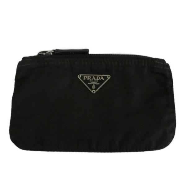プラダ 三角ロゴ ナイロン ポーチ マルチケース 小物入れ ブラック Gカード有 PRADA（プラダ） 化粧ポーチ 小物入れ マルチケース ナイロン 三角ロゴ