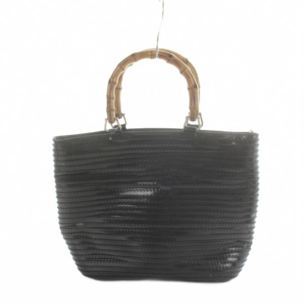 GUCCI（グッチ） バンブー ハンドバッグ トート レザー 黒 ブラック