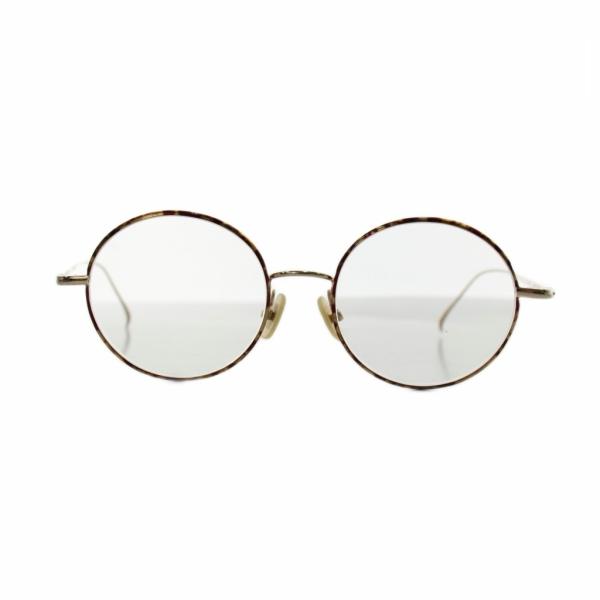 金子眼鏡　ラウンドメガネ　匿名配送　チタン　ネイビー　ゴールド 金子眼鏡 KANEKO OPTICAL 眼鏡 メガネ ラウンド フルリム べっこう柄