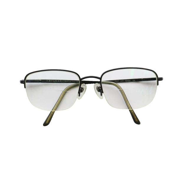 ブルガリ BVLGARI 眼鏡 めがね ハーフリム バイフォーカスレンズ 度あり 52□20 黒 ブラック /SS ■OS ■OH ■GY18 メンズ レディース