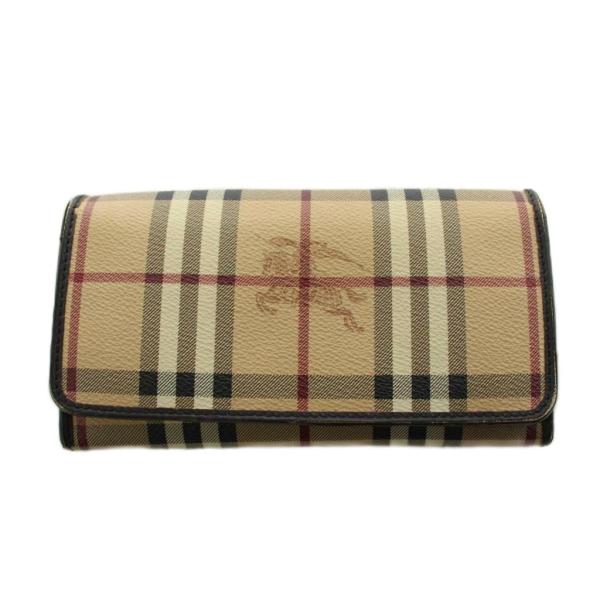 本物 良品 ■ バーバリー ■ ノバチェック LDN ブラック 小銭入れ付き財布 BURBERRY（バーバリー） ノバチェック 長財布 小銭入れ 二つ折り ロゴ