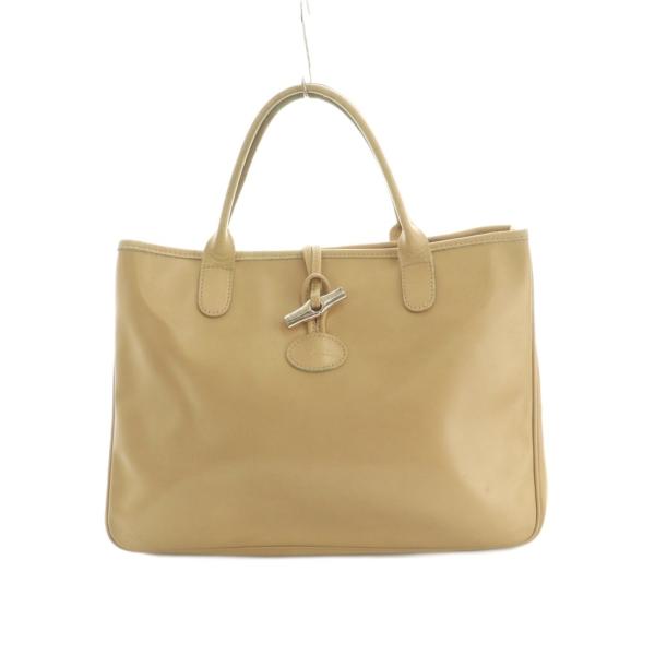 LONGCHAMP（ロンシャン） ロゾ トートバッグ レザー ベージュ /MI