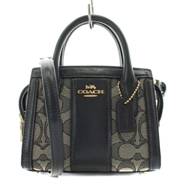 【美品】COACH コーチ アンドレア ミニ　キャリーオール COACH（コーチ） アンドレア ミニ キャリーオール シグネチャー