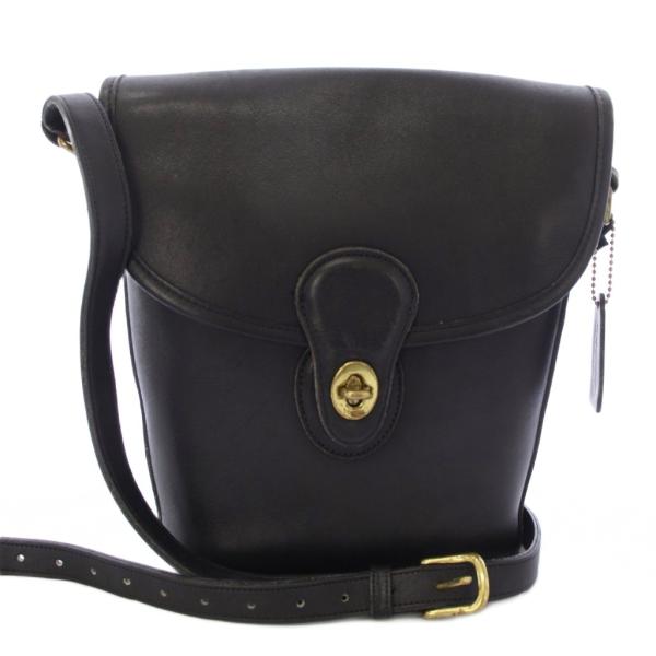 オールドコーチ ブラック 金具ロゴ レディース COACH（コーチ） オールドコーチ ショルダーバッグ バケツ型 ターン