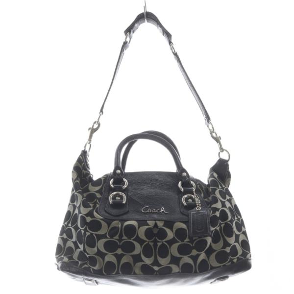 COACH（コーチ） トートバッグ 2WAYバッグ キャンバス レザー