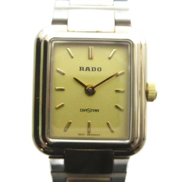 RADO ラドー ダイヤスター スクエア ブラック×ゴールド レディース ラドー RADO 133.9691.3 DIASTAR ダイアスター 腕時計 クォーツ