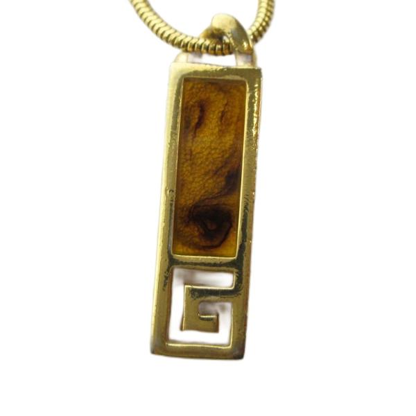 ジバンシィ GIVENCHY ネックレス アクセサリー ペンダント プレート Gロゴ ゴールド色 ■GY18 /MQ レディース