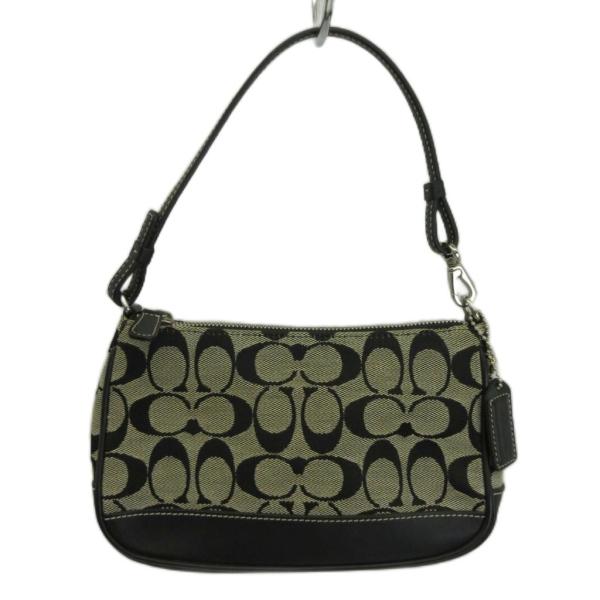 COACH（コーチ） ハンドバッグ アクセサリーポーチ キャンバス レザー