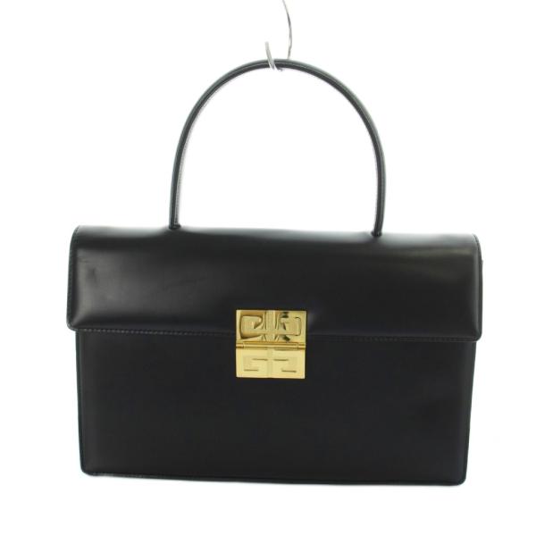 ジバンシィ GIVENCHY ヴィンテージ オールド ハンドバッグ レザー 4G