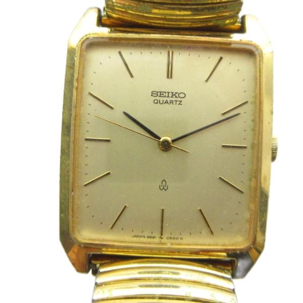 セイコー SEIKO 2621-5240 腕時計 クォーツ ウォッチ ロゴ スクエア
