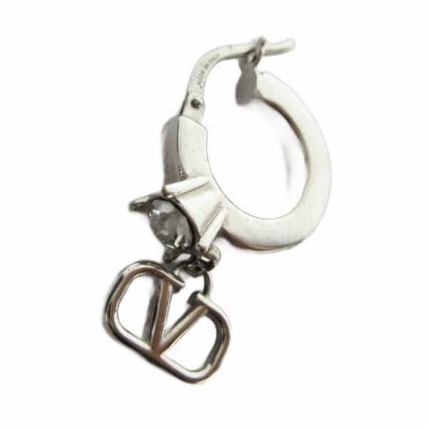 VALENTINO ヴァレンティノ ピアス 片耳 ロゴ シルバー 美品 ヴァレンティノ ガラヴァーニ VALENTINO GARAVANI ピアス アクセサリー