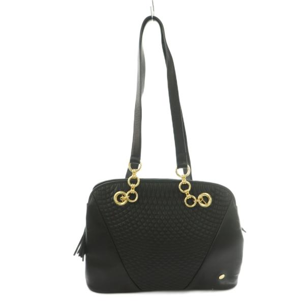 2605-115｜美品｜バリー トレスポ トートバッグ レザー ブラック Bally（バリー） ショルダーバッグ トートバッグ レザー 黒 /MI □GY11