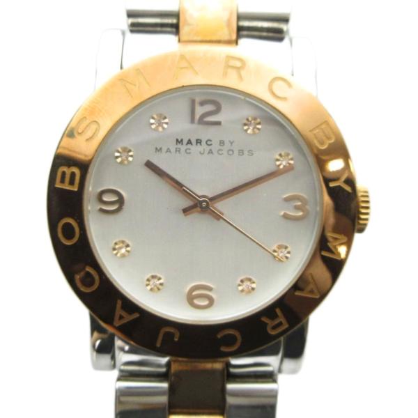 マークバイマークジェイコブス MARC by MARC JACOBS MBM3194 腕時計 ウォッチ クォーツ ロゴ シルバー色 ゴールド色 ■GY18 /MQ