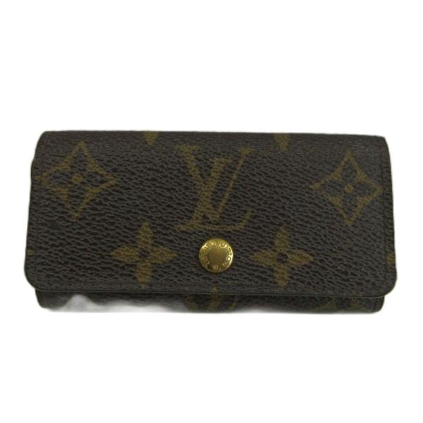■特価■ ルイヴィトン モノグラム ミュルティクレ４ キーケース ブラウン 茶系 LOUIS VUITTON（ルイ・ヴィトン） ミュルティクレ 4 キーケース 三