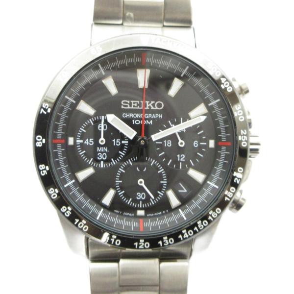 SEIKO セイコー クロノグラフ クォーツ 腕時計 6T63-00D0 シルバー セイコー SEIKO 6T63-00D0 腕時計 クォーツ クロノグラフ デイト