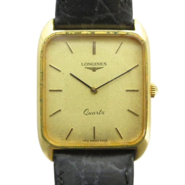 ロンジン LONGINES ジャンク品 腕時計 ウォッチ クォーツ レザーベルト